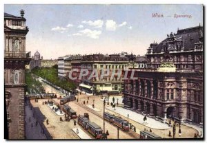 Postcard Old Tramway Wien Opernring