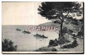 Old Postcard Cote Azur Boat