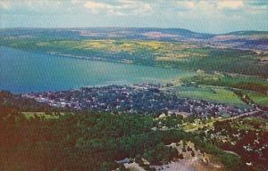 New York Watkins Glen Air View Of Seneca Lake And Watkins Glen