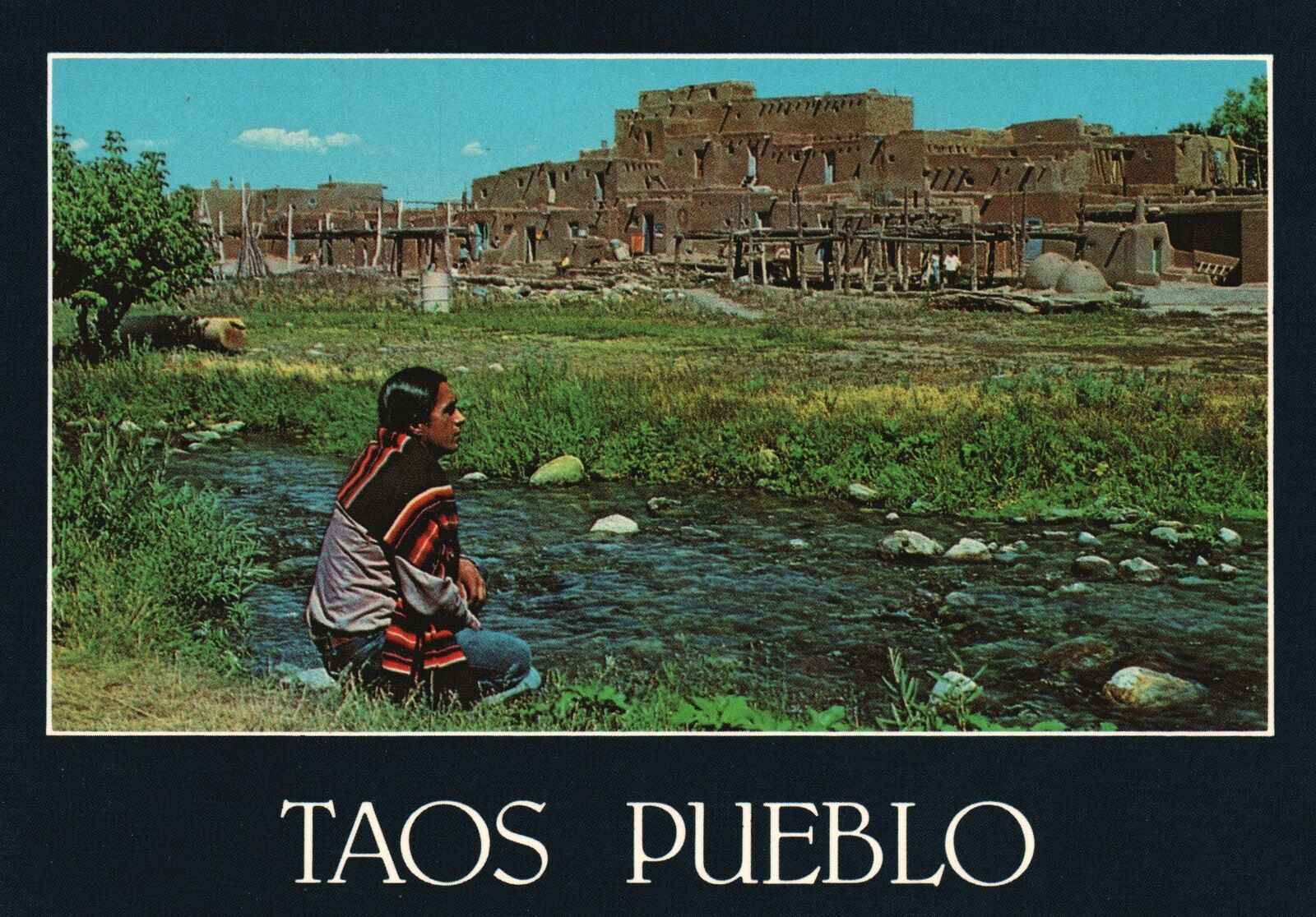 Vintage Postcard Taos Pueblos Architectural Forms Trade And Cultural New Mexico Latin And South 7804