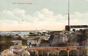 Nassau in the Bahamas Post card Old Vintage Antique Postcard Fort Charlotte 1913