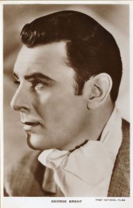 George Brent Film Actor First National Real Photo Old Postcard