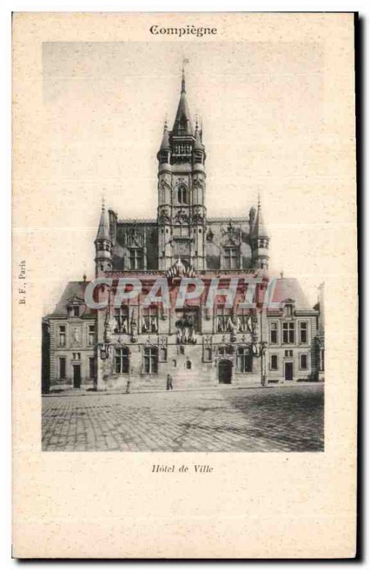 Old Postcard Compiegne Hotel de Ville