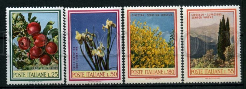 024892 ITALY FLOWERS set of 4 stamps MNH#24892