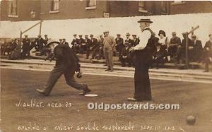 Opening of Talbot Bowling Turnament September 1913 Lawn Bowling Unused 