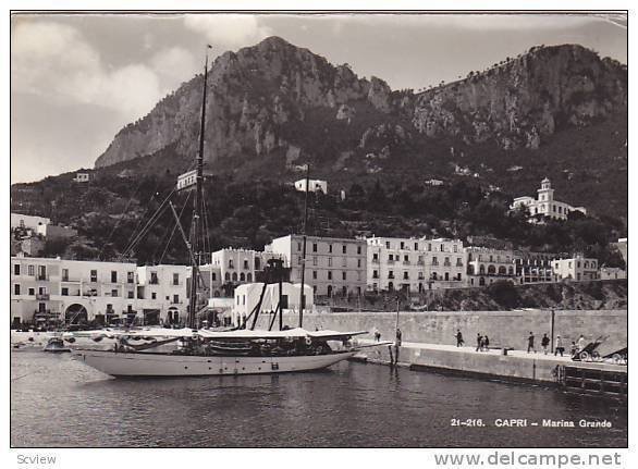 RP, Boat, Marina Grande, Capri (Napoli), Campania, Italy, PU-1950s