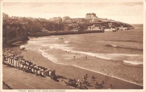 uk29421 towan beach and headland newquay real photo uk