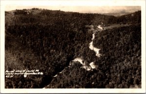 Real Photo Postcard Aerial View of Laurel Mt. West of Macomber, West Virginia