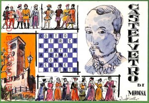 ah2501 - ITALY - VINTAGE POSTCARD Postcards - Castelvetro - 1969 - CHESS-