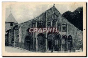 Old Postcard Charente Ruffec Church twelfth