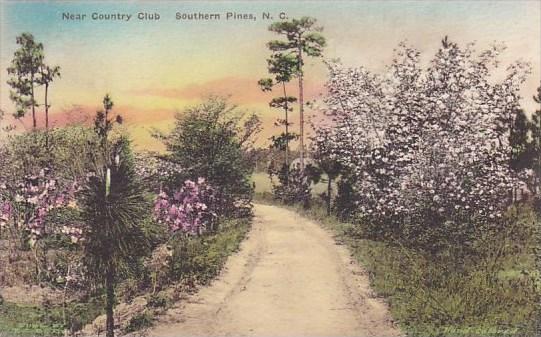 Country Club Southern Pines North Carolina Albertype Handcolored