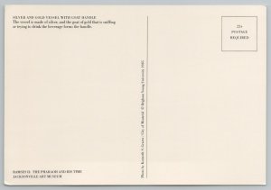 Space & Science~Silver Vessel w/Gold Goat Handle~Florida Museum~Continental PC 