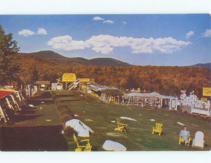 Pre-1980 postcard ad STERLING ALASKA FUR & GAME FARMS Lake Placid NY E7336