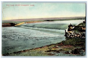 Saskatoon Saskatchewan Canada Postcard The Dam Swift Current C1910 Posted