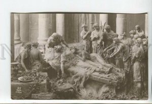 444147 MASTROIANNI Petrone Death QUO VADIS #16 Vintage postcard Noyer 1913 year