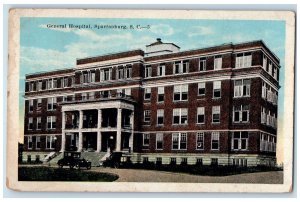 1924 General Hospital Exterior Spartanburg South Carolina SC Posted Postcard