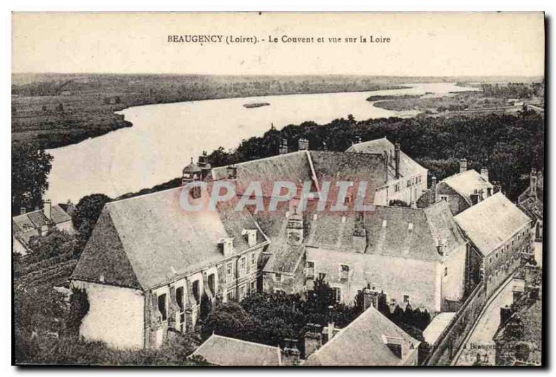 Old Postcard Beaugency Loiret Convent overlooking the Loire