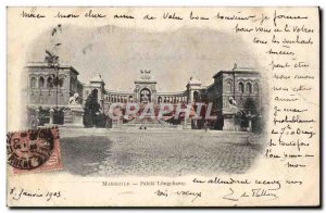 Old Postcard Marseille Palais Longchamp