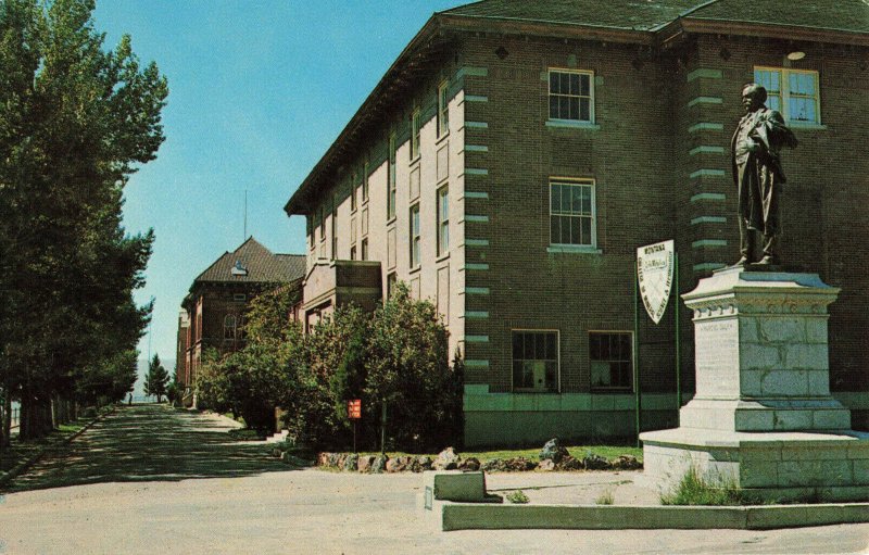 Postcard Statue Of Marcus Daly Montana School Of Mines