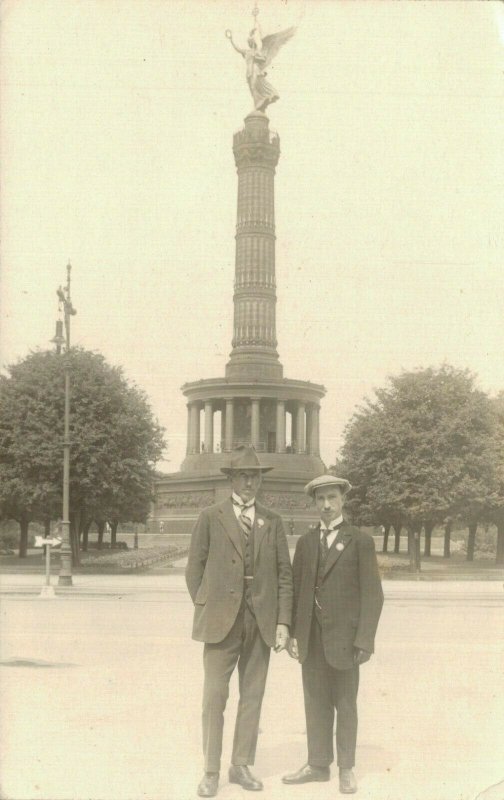 Germany Berlin Siegessäule RPPC Rare Photo 04.90