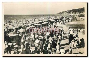 Postcard Old flowery Deauville Beach The Beach at Trouville