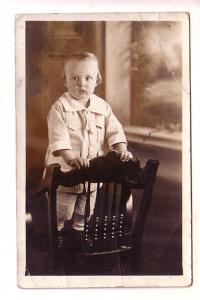 Real Photo, Baby on Chair