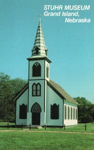 Postcard Stuhr Museum Of The Prairie Pioneer Danish Lutheran Church Grand Island