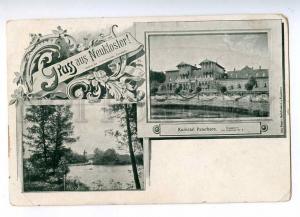 192437 GERMANY GRUSS aus NEUKLOSTER Kurhotel Vintage postcard