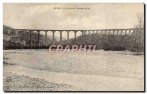 Alais Old Postcard Bridge Chamborigaud
