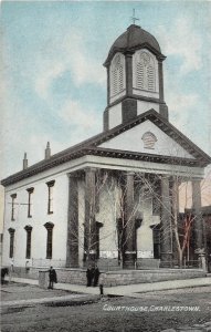 G54/ Charlestown West Virginia Postcard c1910 Court House Building