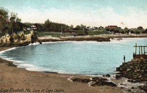 Vintage Postcard Cove At Cape Casino Cape Elizabeth Maine High C. Leighton Pub.