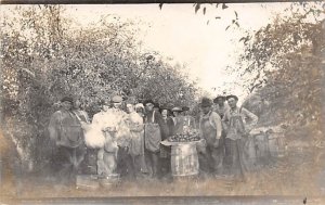 Apple Pickers Real Photo Unused 