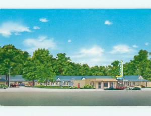 Unused 1950's OLD CARS & NEW PARKVIEW MOTEL Corning Arkansas AR s3685@