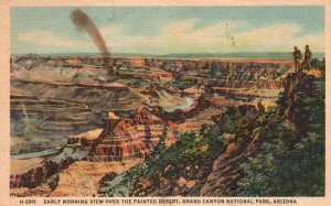 Vintage Postcard 1947 Early Morning Painted Desert Grand Canyon National Park AZ