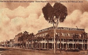 C.1910 Hotel Maywood, Corning, California Postcard P122