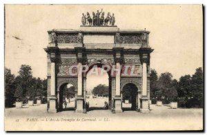 Old Postcard Paris L & # 39Arc de Triomphe du Carrousel