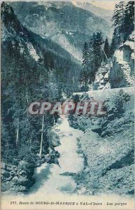 Old Postcard Bourg St Maurice Road in Val d Isere Gorges