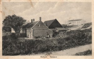 Vintage Postcard 1900's Badhuis Cadzand Apartment Complex Cadzand Netherland