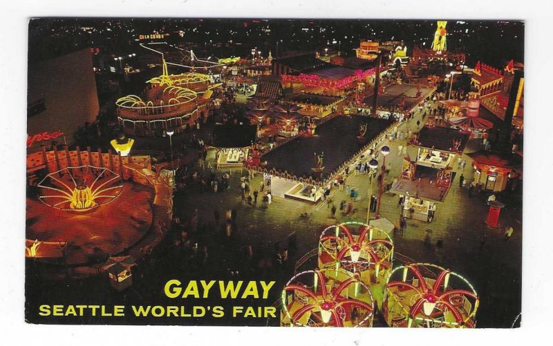 1960's Gayway, Seattle World's Fair, Seattle Washington Chrome Postcard