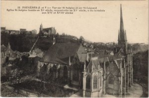 CPA Fougeres vue sur St Sulpice et sur St Leonard (1237628)