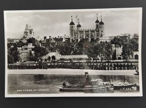 THE TOWER OF LONDON real photo postcard