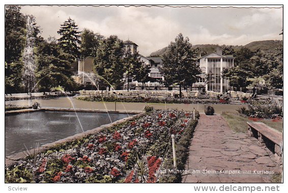 RP, Bad Münster am Stein-Ebernburg, Germany, 1920-1940s : Kurpark mit Kurhaus