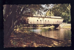 Bridgton & Fryeburg, Maine/ME Postcard, Hemlock Bridge, Wooden Bridge