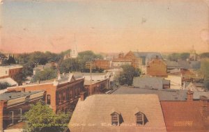 Easton Maryland Birds Eye View Hand Colored Vintage Postcard AA56475