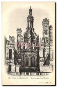 Old Postcard Chateau de Chambord Lantern Grand Staircase