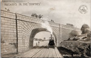 Rainhill Bridge Railways In The Thirties UK London & North Western Postcard E80