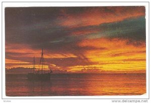 Beautiful sunset, Barbados, 40-60s