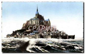 Le Mont Saint Michel - Vue Generale - at high tide - Old Postcard