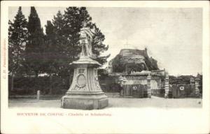 Corfou Greece Citadelle et Schulenburg c1905 Postcard