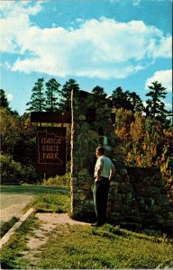 Entrance to Itasca State Park Near Park Rapids Minnesota Postcard PC186